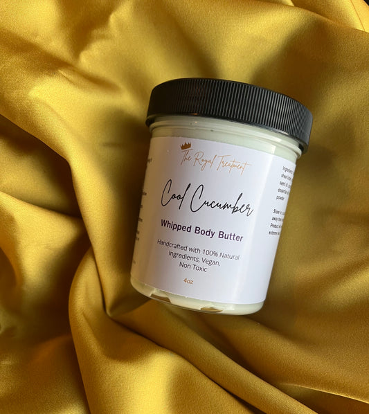 Cool cucumber whipped body butter