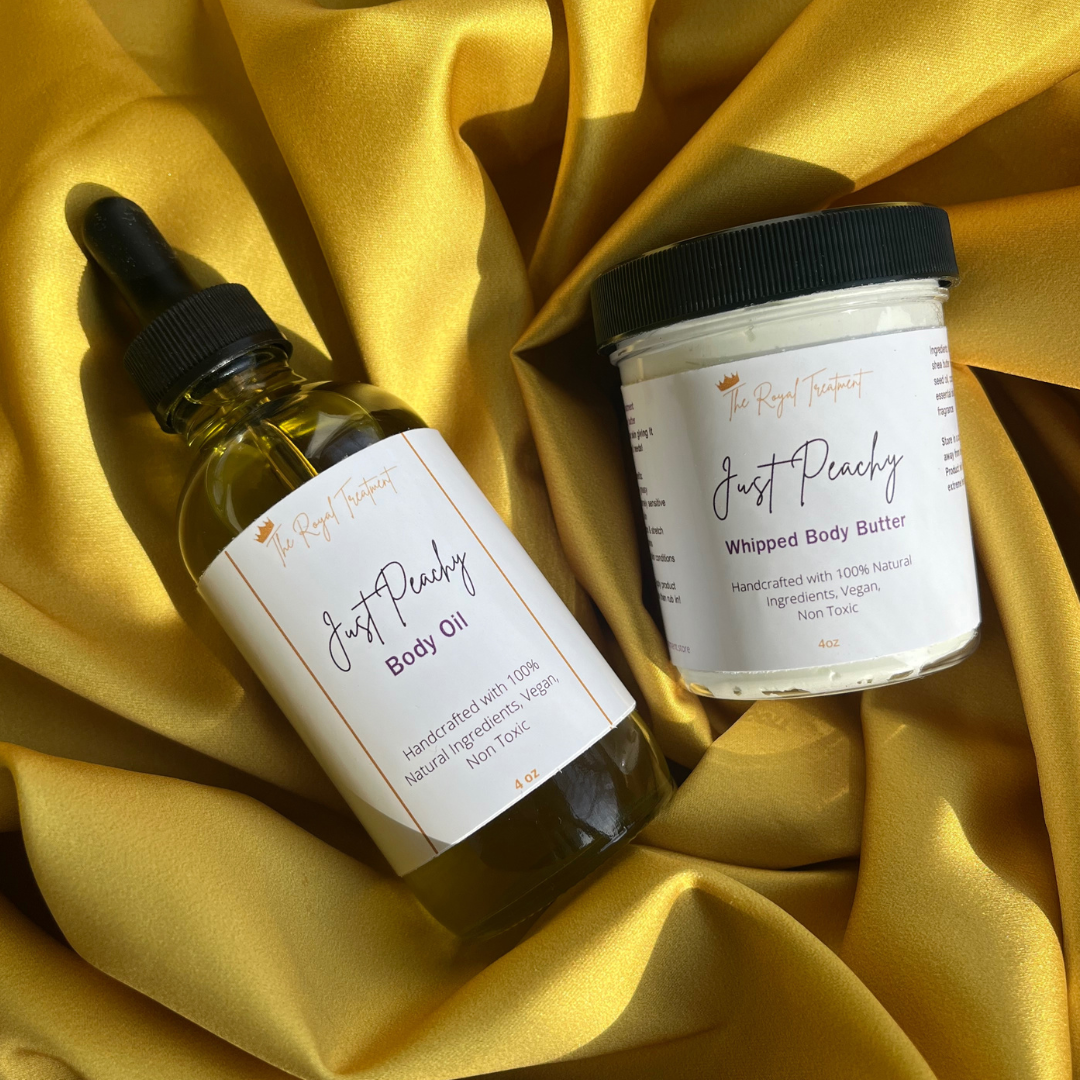 Just peachy whipped body butter