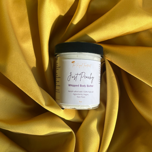 Just peachy whipped body butter