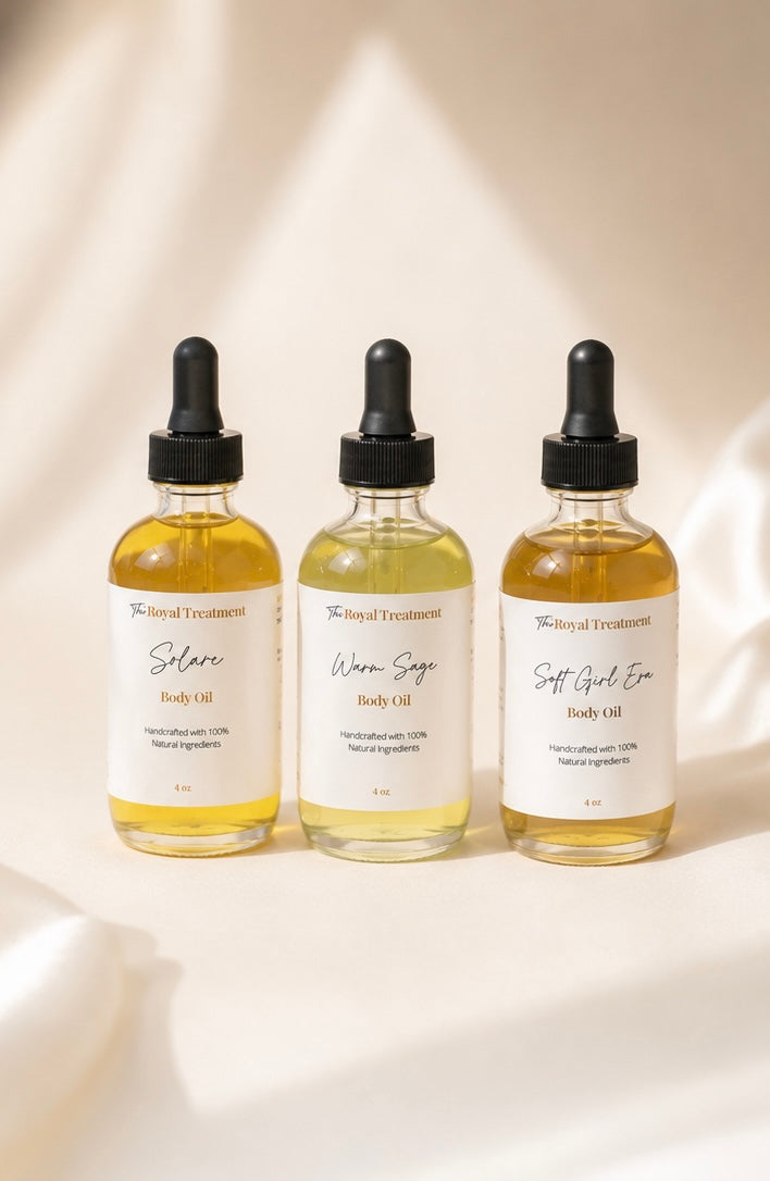 Warm sage body oil