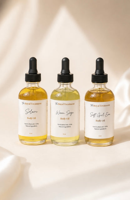 Warm sage body oil