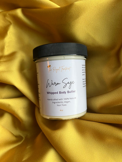 Warm sage whipped body butter